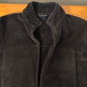 Lands' End Women’s Black Fleece Jacket